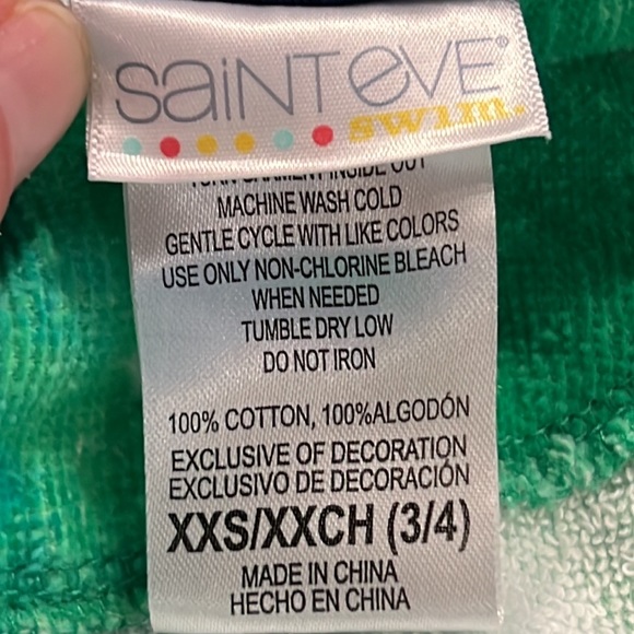 Saint Eve Kids Hooded Terry Swim and Beach Cover Up Robe - Picture 4 of 5